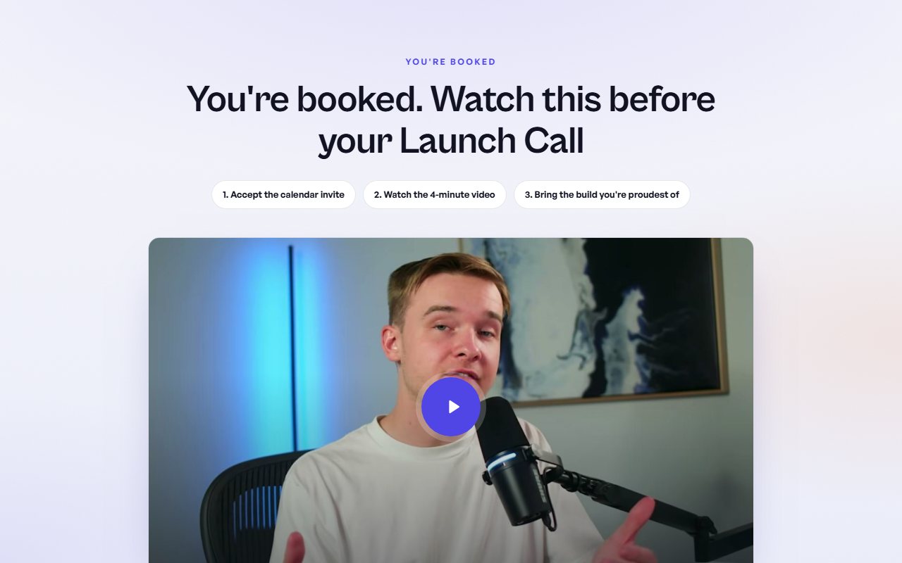 Booked page preview